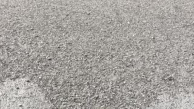Blowing gravel