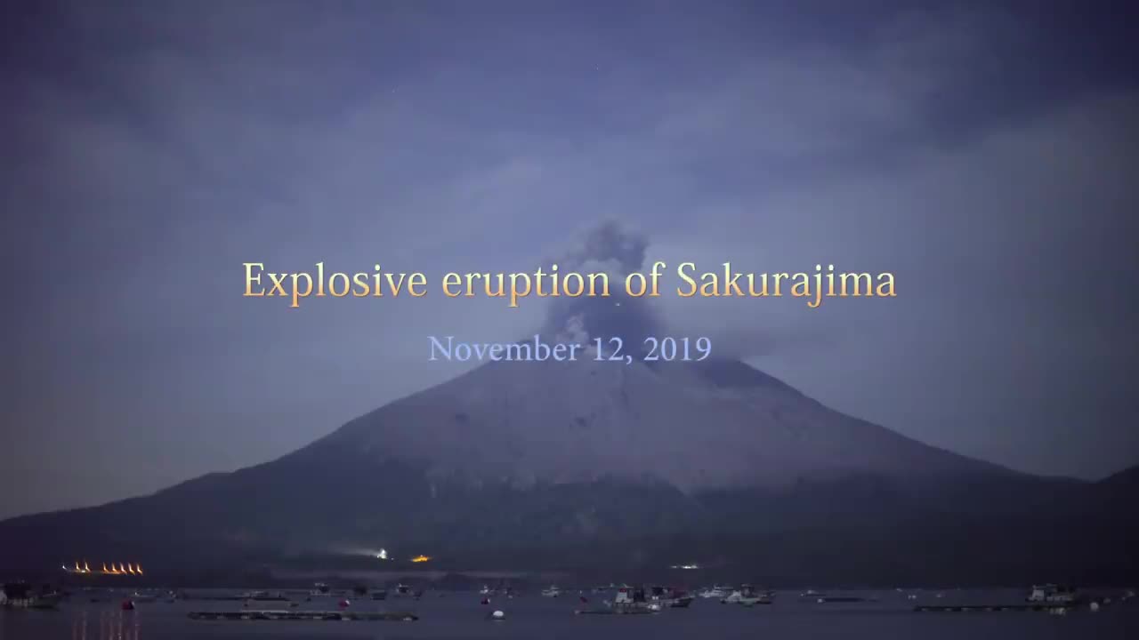 Explosive eruption of Sakurajima