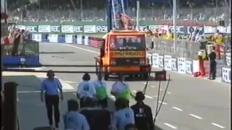 F1 1999 Britain GP Michael Schumacher Crash and Red Flag