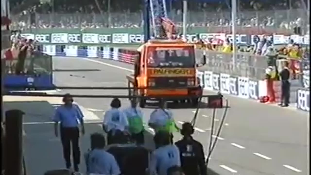 F1 1999 Britain GP Michael Schumacher Crash and Red Flag