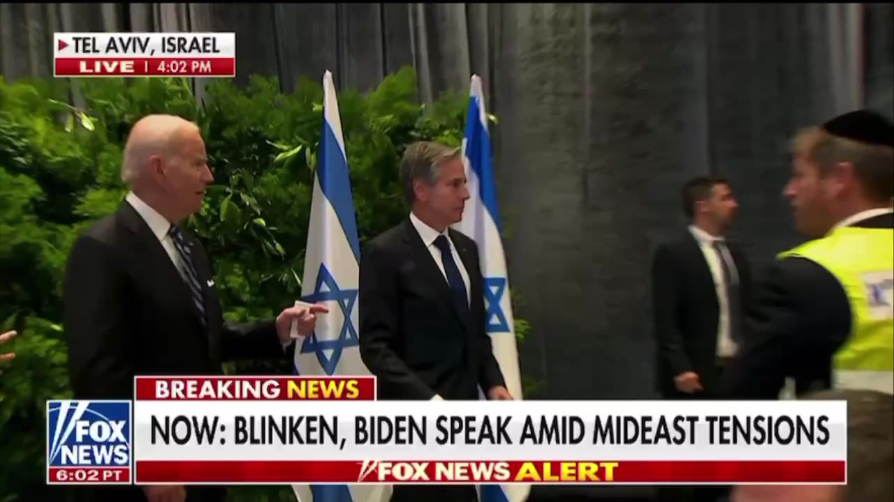 Old Joe Biden Completely Lost at Israel Press Conference - Starts Shouting at Someone in Audience