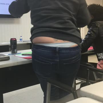 Blue Thong Slip in Class