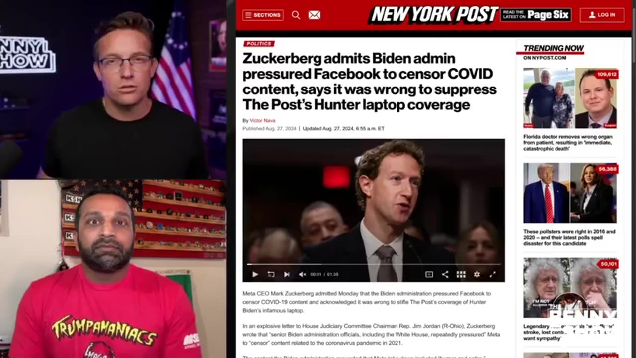 Kash Patel reveals on our show that Zuckerberg and Bezos could be expecting subpoenas