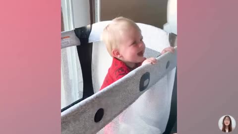 Cute and funny baby laughing 😹