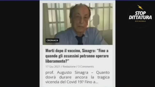 Io sono un morto di vaccino di cui non si verrà mai a conoscenza. Stop genocidio