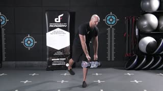 Aqua Power Bag Rotational Deadlift