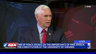 Pence speaks on importance of free speech, Constitution at the University of Virginia