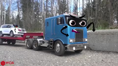 Container trucks fails