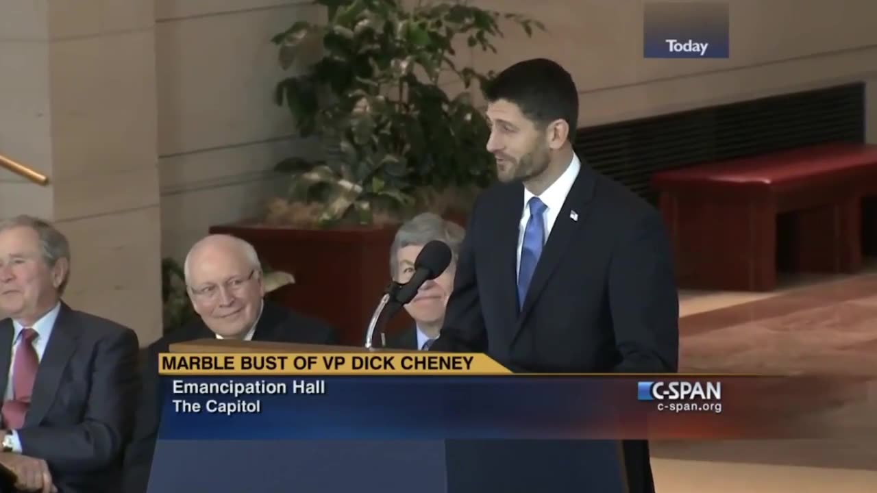 The Uni-Party's very WEIRD bust ceremony for Dick Cheney | posted August 9, 2024