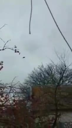 Caliber cruise missile over Zaporozhye today