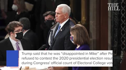 Trump Signals Pence Not Likely To Be His 2024 Running Mate If He Runs