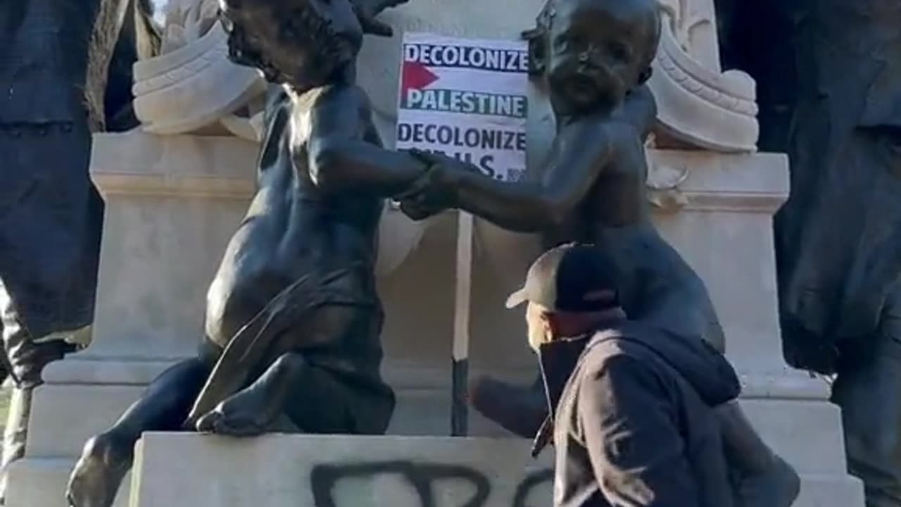 DC Resident Goes Off About Anti-American 'Free Palestine' Vandalism of Historic Monuments