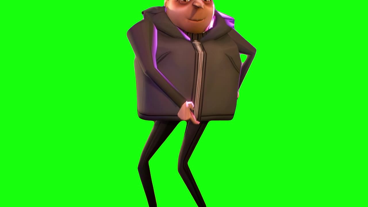 Gru Black Keys 2 | Green Screen