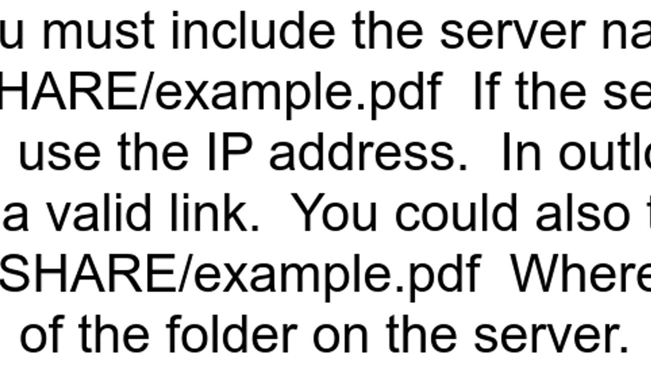 Link to a file inside an HTML email