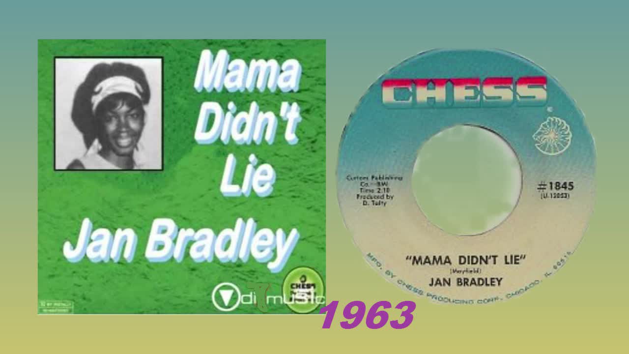 Jan Bradley - Mama Did'nt Lie - (Video Stereo Remaster - 1963) - Bubblerock - HD