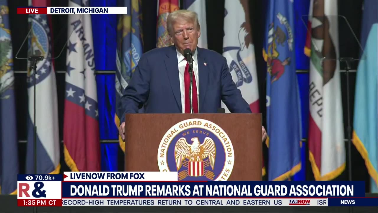 FULL SPEECH_ Donald Trump addresses National Guard in Detroit _ LiveNOW