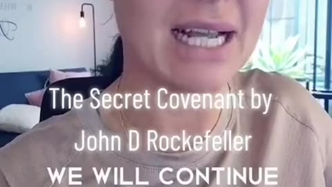 The Secret Covenant by John D. Rockefeller