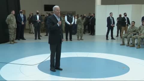 Biden: "You’re going to see when you’re there ... you’re going to see women, young people standing in the middle ... in the front of a damn tank ... saying I’m not leaving"