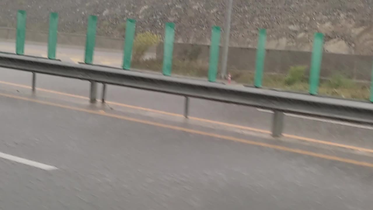 Hazara Motorway Rainy Weather Mansehra Pakistan