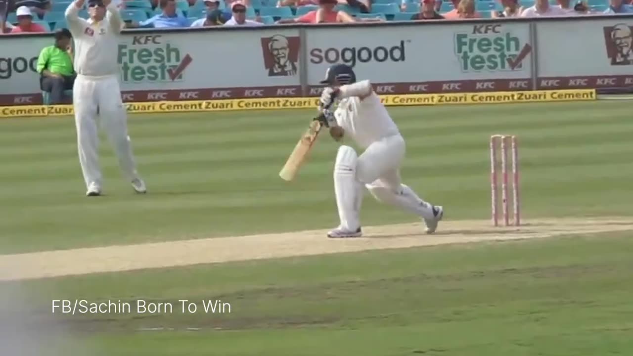 Sachin Tendulkar's Perfect Defence Shot