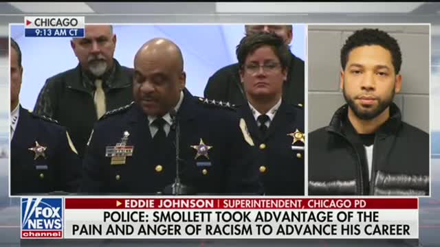 Chicago PD Superintendent Eddie Johnson destroys Smollett