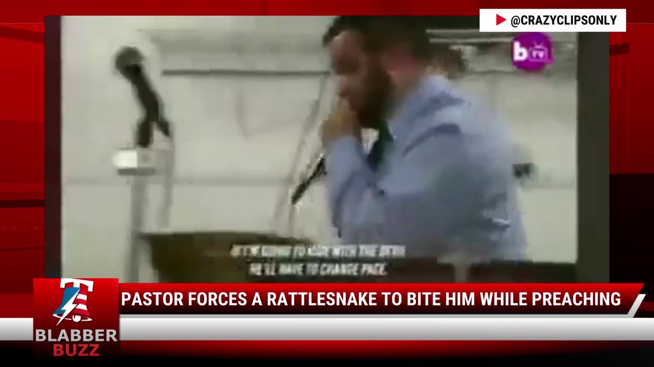 Pastor Forces A Rattlesnake To Bite Him While Preaching