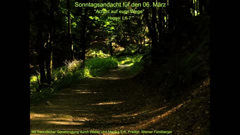 Sonntagsandacht für den 06. März