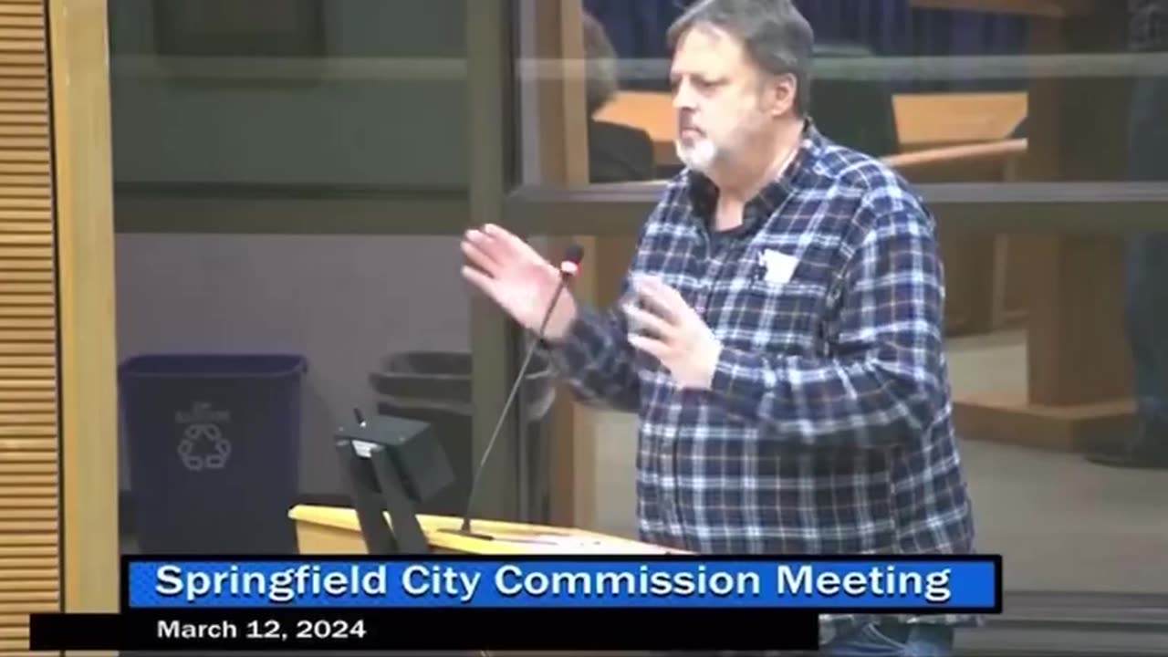 Springfield City Manager acknowledging on video that they’ve heard of complaints of domestic animals being eaten back in March