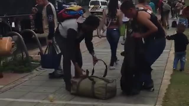 Video registra la llegada de más de 40 migrantes de Venezuela a Bucaramanga