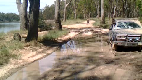 Muddy Motorcycle Fail