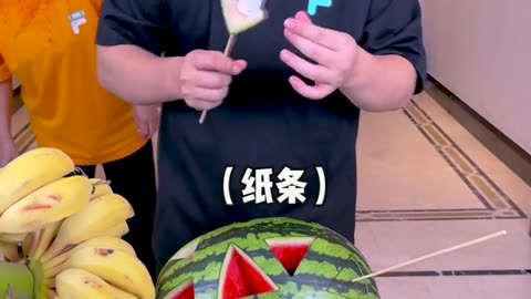 Watermelon challenge is so exciting save it for later