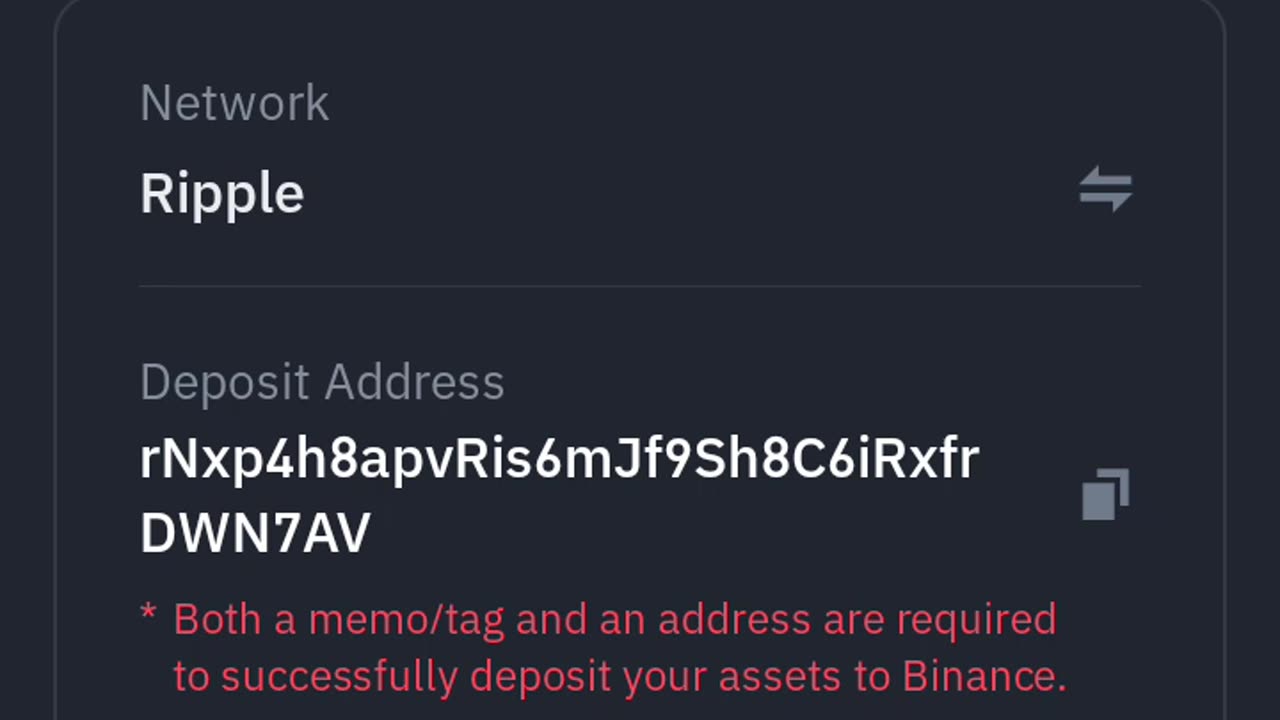 How to get your PXR Address on Binance