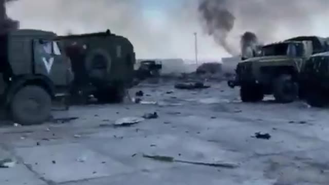 Battle Damage at Gostomel Airbase after Ukraine's Victory