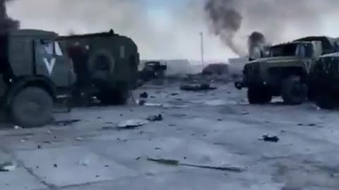 Battle Damage at Gostomel Airbase after Ukraine's Victory