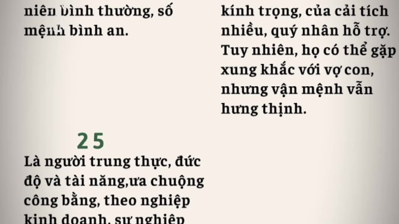 Đoán vận mệnh qua ngày sinh (âm lịch ) trong tử tử vi.Phần 4