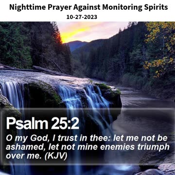 Nighttime Prayer Against Monitoring Spirits #youtubeshorts #grace #jesus #mercy #faith #fyp #bless