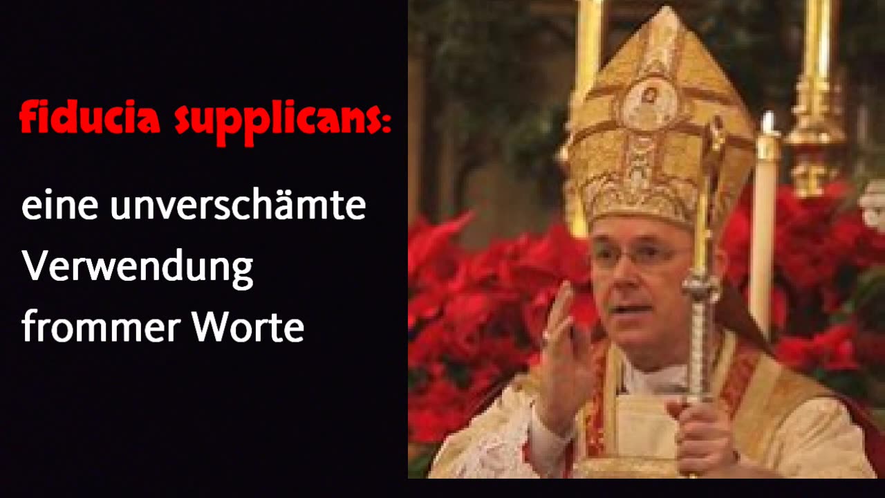 Outrageous use of pious words - BISHOP SCHNEIDER