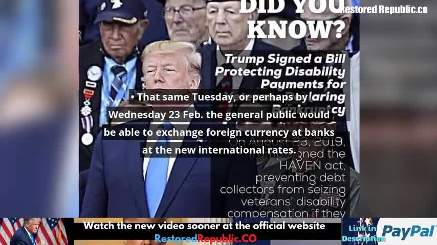 Restored Republic THE BEST NEWS EVER.