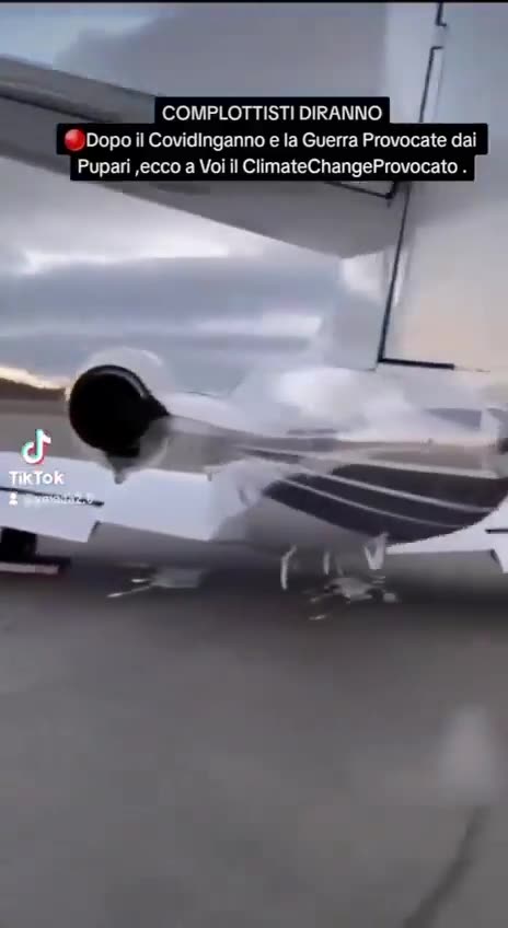 Weather modification airplane.