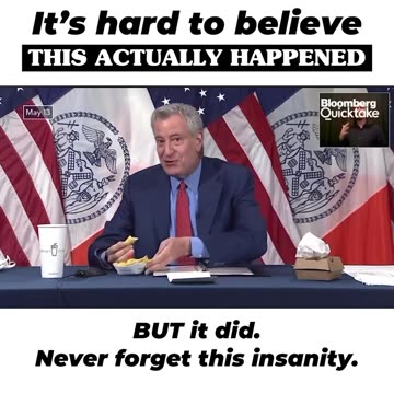 Mayor de Blasio selling the Covid Vaccines (NOT VACCINES)