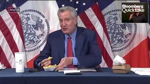 Mayor de Blasio selling the Covid Vaccines (NOT VACCINES)