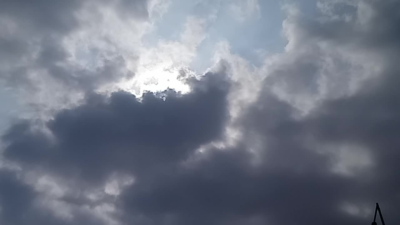 sunlight hidden by clouds