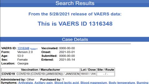 CDC REMOVES 150,000 DEATHS FROM VAERS SYSTEM - JAB GENOCIDE?