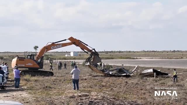 SpaceX Starship SN-9 Cleanup