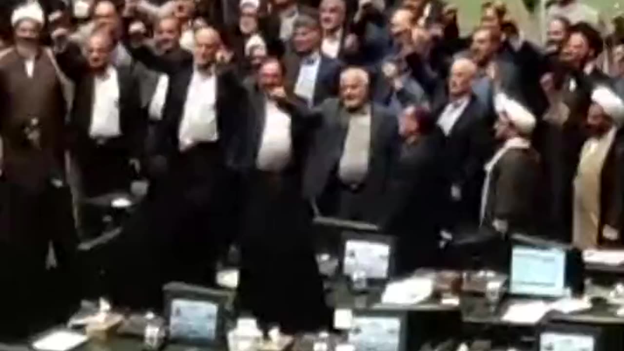 RIGHT NOW: Iran’s parliament is chanting “Death to Israel! Death to America!”