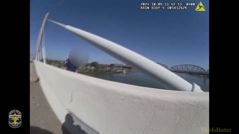 Louisville Police Officer Hailed A Hero After Body Cam Footage Of Him Talking a Man Off The Ledge