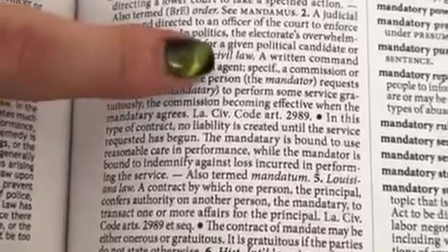 Tthe Black Law Book, Find out why you don't have to play the mandate game..