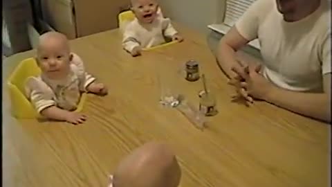 Funny baby smile