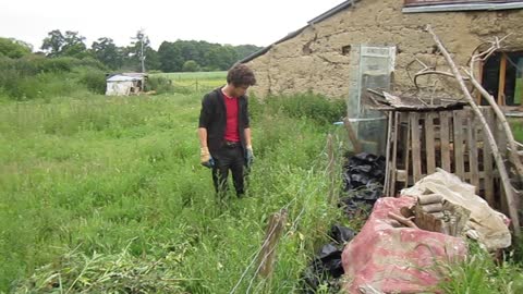 Yard work in France