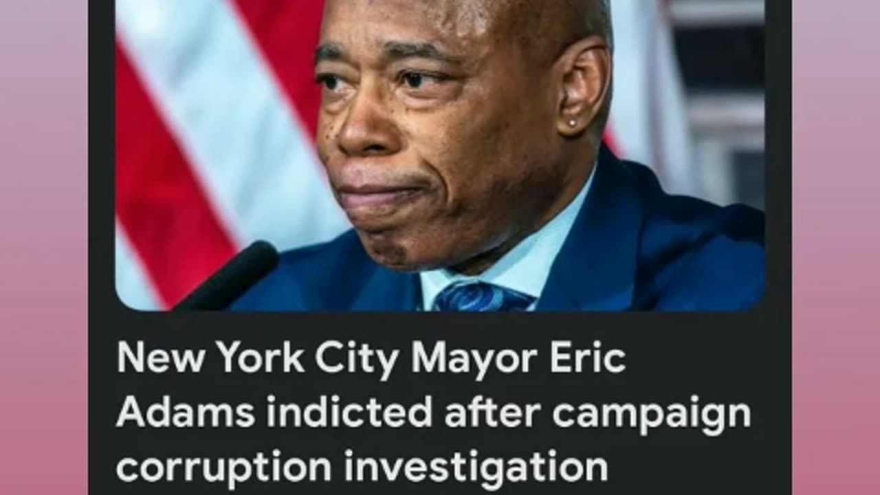 Mayor eric adams has contributions is illegal tied to diddy 9/27/24